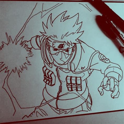 How To Draw Kakashi Chidori