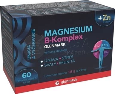 Glenmark Magnesium B Komplex Zinok Tabliet