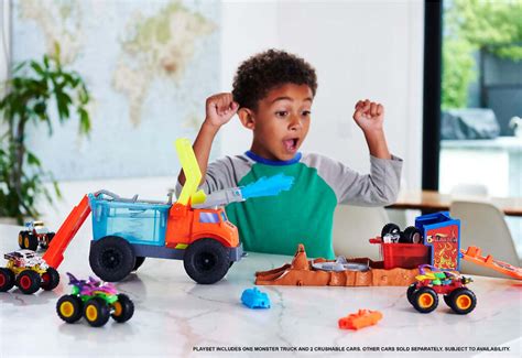 Hot Wheels Monster Truck Alarm Color Shifter Water Blast Arena Mattel Tates Toys