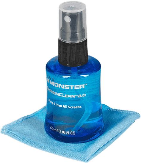 Monster ScreenClean 2 0 Screen Cleaner And Microfiber Cloth Kit 60ml