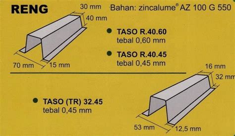 ukuran baja ringan hollow kanal  reng  kanopi  kuda kuda