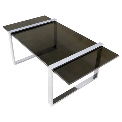 Lane Smoked Glass Top Coffee Table at 1stDibs | lane glass top coffee