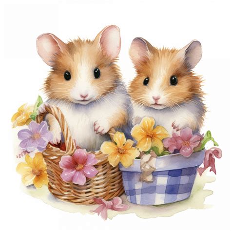 Easter Hamster Art Print Free Stock Photo - Public Domain Pictures