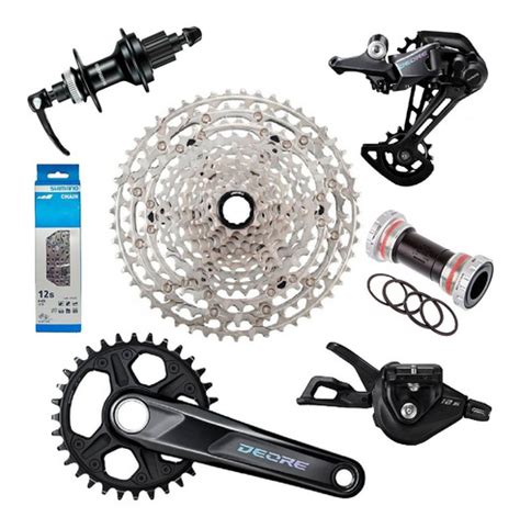 Kit 12v Completo Shimano Deore Cs m6100 10 51 Cubo 32f 9mm Frete grátis