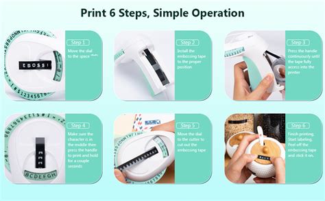 Aken Omega S Embossing Label Maker Green Machine With Tapes Omegas D