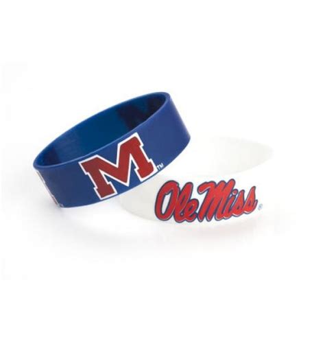 Ole Miss Wide Bracelets 2 Pack