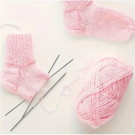 3pcs Double Pointed Flexible Knitting Needles For Socks Hats Mittens