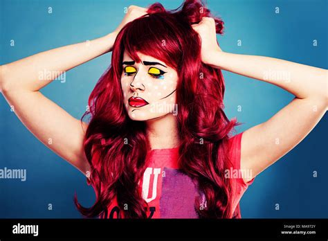 Sad Girl Pop Art Vintage Hi Res Stock Photography And Images Alamy
