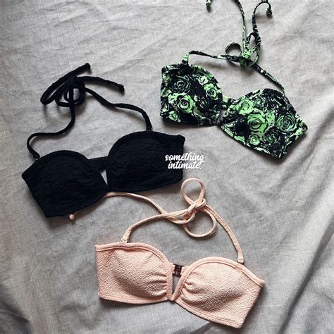 Jual ONE SET H M Faye Heart Crinkle Lightly Padded Bandeau Bikini Baju Berenang Wanita