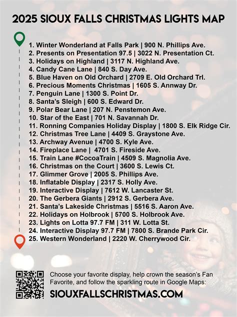 Sioux - 🎄 The 2025 Sioux Falls Christmas Lights Map is HERE! 🎄 See the