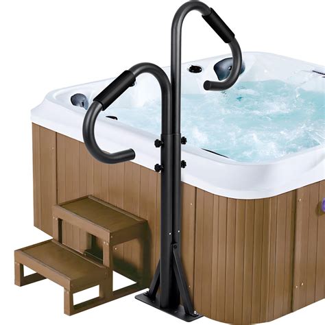 Amazon HomiShare Hot Tub Handrail Two Way 40 60 Height Adjustable With 360 Swivel Hot Tub