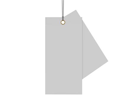 flat label tag mockup psd