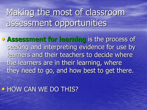 Ppt Classroom Assessment— Writing Powerpoint Presentation Free Download Id6086877