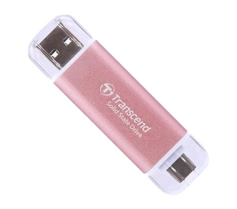 SSD External 1TB ESD310P TS1TESD310P Transcend-Dual USB fast 10Gbps ...