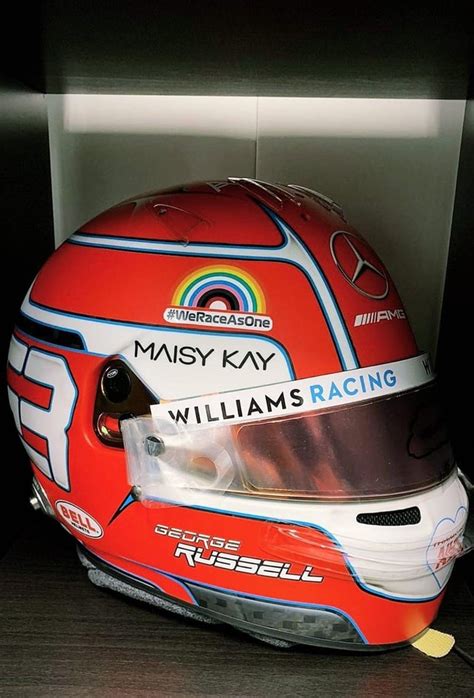 Helmet designs of George Russell (Williams) from 2020 : r/f1helmet