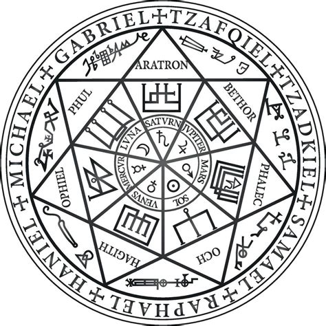Sigil Archangels Vector Black 21923936 Vector Art At Vecteezy