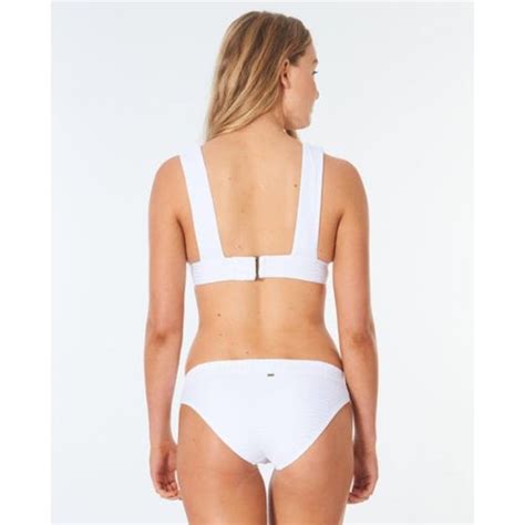 Rip Curl Swim New Rip Curl White Premium Surf Deep V Bikini Top Poshmark