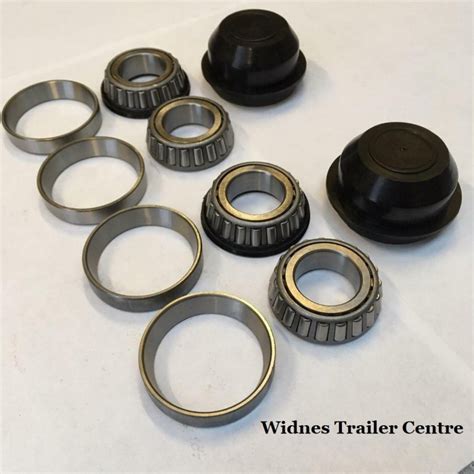 1 One Inch Trailer Wheel Hub Stub Axle Tapered Bearings Races Caps Car