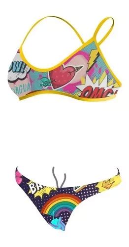 Malla Natacion Dos Piezas Dagua Bikini Anticloro Full Salas