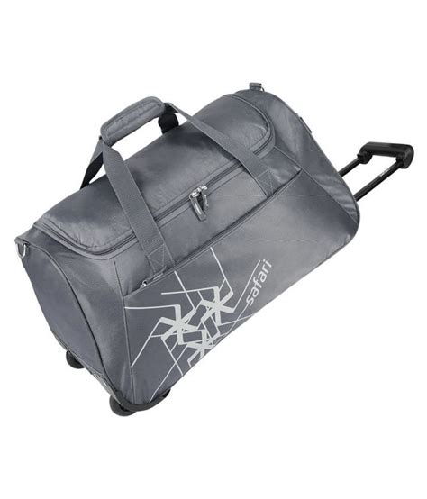 Safari Grey Solid Duffle Bag Buy Safari Grey Solid Duffle Bag Online