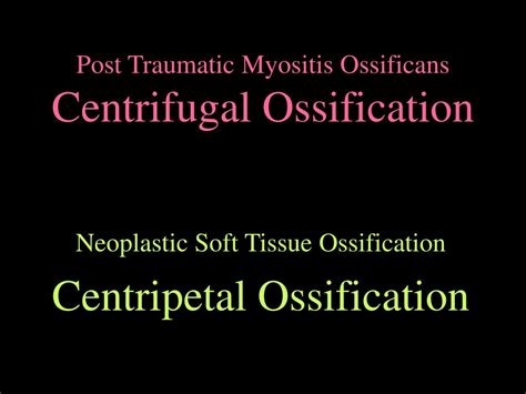 Ppt Soft Tissue Calcification And Ossification Powerpoint