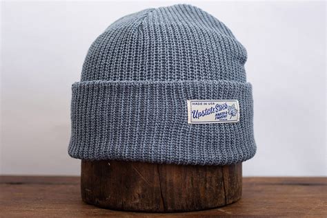 Upstate Stock Teams Up With Naked Famous For Recycled Denim Watch Caps