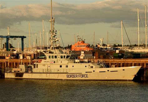 pictures frontline uk border force boat docks  inverness