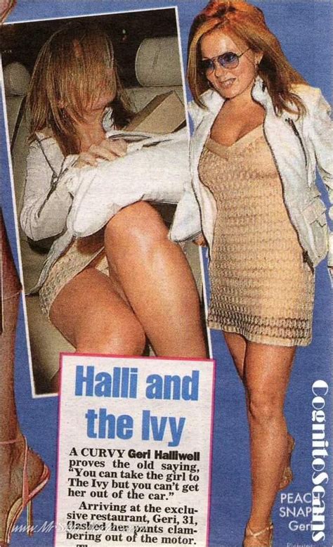 MRSKIN Celebrity Geri Halliwell Totally Nude And Various Paparazzi Upskirt Shots