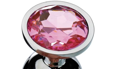 Adam Eve Pink Gem Anal Plugs Groupon
