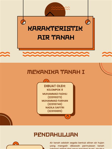 Kel 8 Mektan Karakteristik Air Tanah Pdf