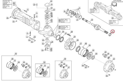 603653 USZCZELNIACZ PÓŁOSI KRÓTKIEJ MANITOU 603653