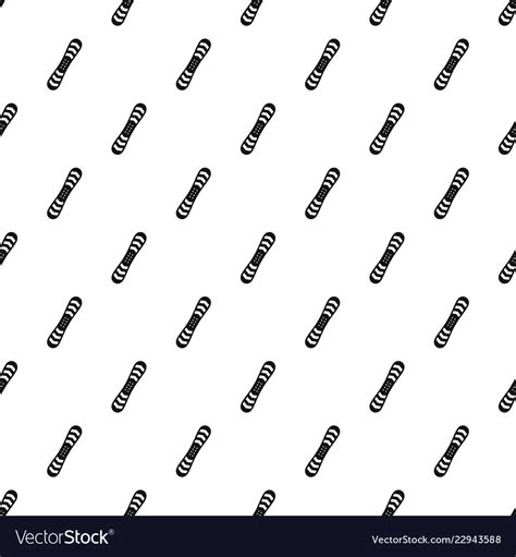Snowboard Pattern Seamless Royalty Free Vector Image