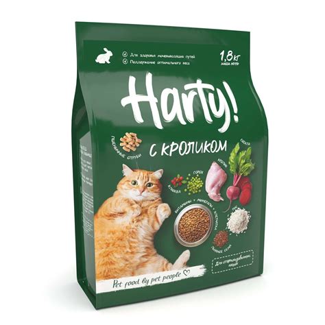 Корм для кошек Harty 1,8кг с кроликом для взрослых стерилизованных ...