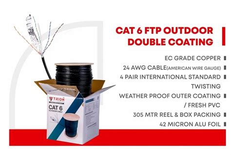 Trion Cat Ftp Outdoor Copper Double Jacket At Rs Box Cat Utp