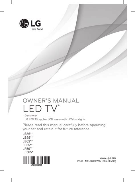 LG 32LF565B Owner S Manual Manualzz