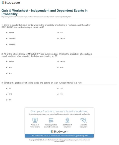 Independent And Dependent Worksheet Pdf