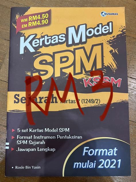 Spm Sejarah Form 4and5 Hobbies And Toys Books And Magazines Assessment