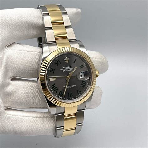 Luxury Watch Rolex Datejust 41 Yellow Gold & Stainless Steel Slate ...