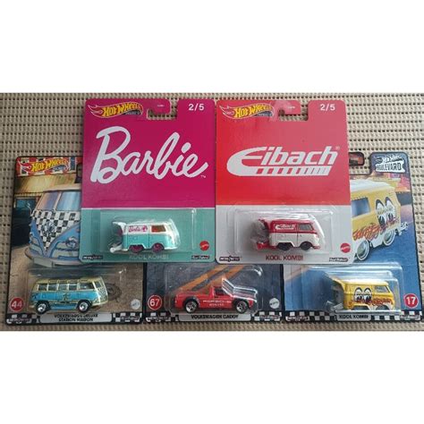 Hot Wheels Premium Volkswagen Kool Kombi Caddy Station Wagon Selections Mmrr Shopee Philippines