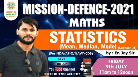 Statistics Lect Ii Nda Cds Afcat Af Xy Navy Ii Maths Ii