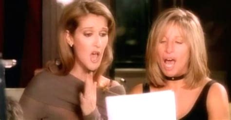 Celine Dion And Barbra Streisand Sing Duet Named Tell Him Images And