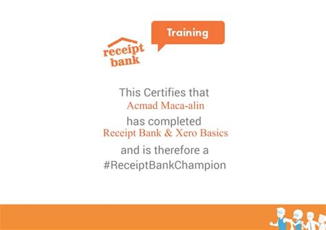 Receipt Bank And Xero Basics Certifcation Acmad Ppt