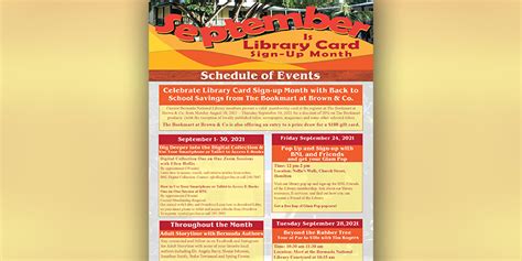 September Library Card Sign Up Month Bernews