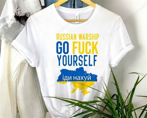 Russian Warship Go Fuck Yourself Stand With Ukraine Love Ukraine T Shirt