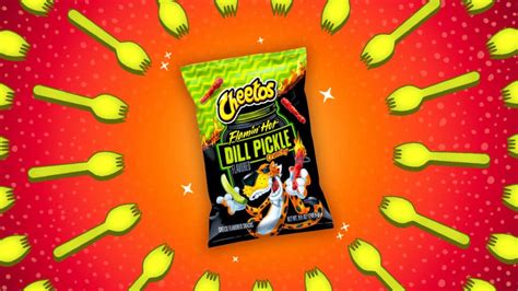 Flamin Hot Cheetos Dill Pickle Our Honest Review Sporked