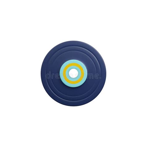 Vinyl Disk For Vintage Player Or Dj Mixer 3d Icon Realistic Vector