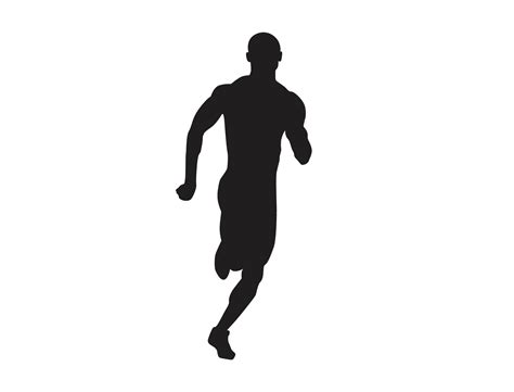 silueta de  corredor  png