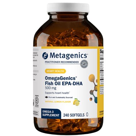 Metagenics Omegagenics Fish Oil Epa Dha 500 Mg 240 Softgels Stock