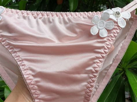 Vintage Silky Satin Panties Shiny Pink Nylon Bikini Sissy Etsy