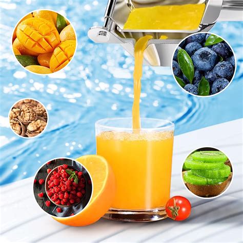 Stainless Steel Juicer Fruit Juice Squeezer Hand Heavy Duty Stainless